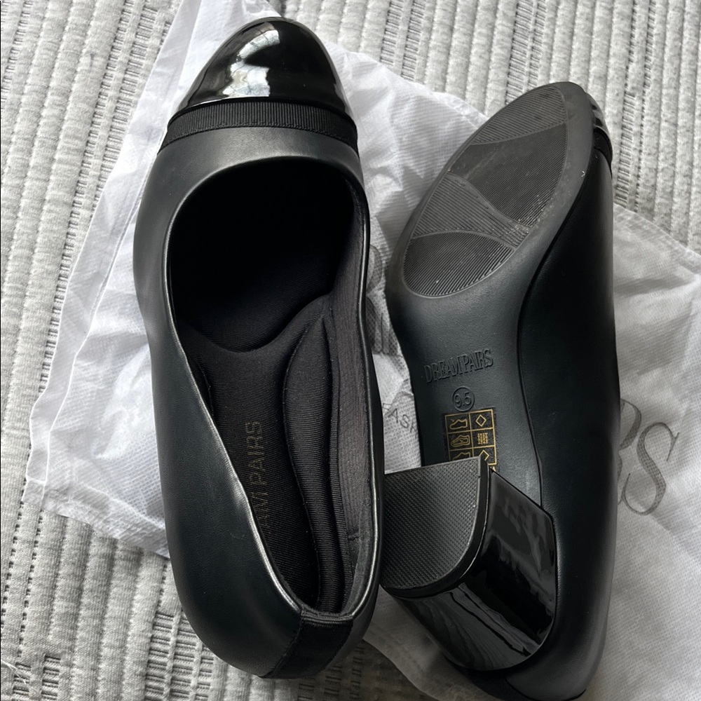 Dream Pairs Black Patent Heels
